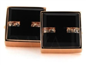 Cufflinks with Copper Crystals III