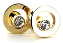 Golden Crystal Cufflinks