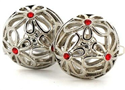Floral Crystal Cufflinks II