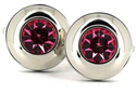 Fuchsia Crystal Cufflinks