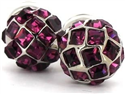 Lilac Crystal Cufflinks
