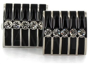 Black Crystal Cufflinks III