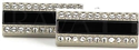 Rectangular Crystal Cufflinks