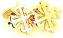 Golden Calatrava Cross Cufflinks