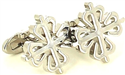 Silver Calatrava Cross Cufflinks