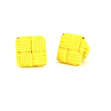 Yellow Square Cufflinks