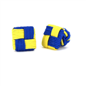 Blue and Yellow Square Cufflinks
