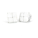 White Square Cufflinks