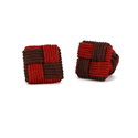 Chocolate and Mahogany Square Cufflinks