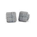 Light Gray Square Cufflinks