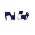 Purple and White Square Cufflinks