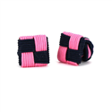 Black and Pink Square Cufflinks