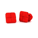 Scarlet Red Square Cufflinks