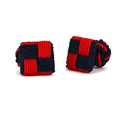Red and Carbon Black Square Cufflinks