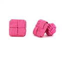 Intense Pink Square Cufflinks