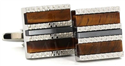 Square Cufflinks with Stones II