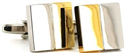 Vertical Stripe Square Cufflinks