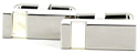 Silver Rectangular Cube Cufflinks