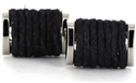 Black Rope Cufflinks