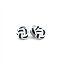White and Black Double Ball Cufflinks