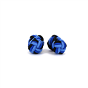 Double Ball Cufflinks in Sky Blue, Blue, and Black