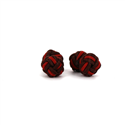 Double Ball Cufflinks in Chocolate and Mahogany