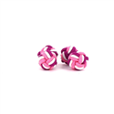 Fuchsia, Pink, and White Double Ball Cufflinks