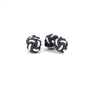 Dark Grey and White Double Ball Cufflinks