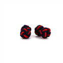 Double Ball Cufflinks in Black and Red