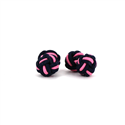 Black and Pink Double Ball Cufflinks