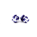 Purple, Lilac, and White Double Ball Cufflinks