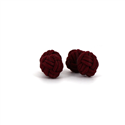 Burgundy Double Ball Cufflinks