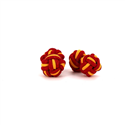 Red and Yellow Double Ball Cufflinks