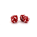 Red and White Double Ball Cufflinks