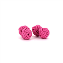 Intense Pink Double Ball Cufflinks