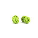 Lime Green Double Ball Cufflinks