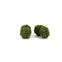 Olive Green Double Ball Cufflinks