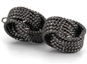 Black Double Knot Cufflinks