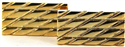 Striped Gold Cufflinks