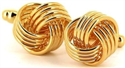 Triple Knot Gold Cufflinks