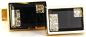 Golden and Black Cufflinks VIII