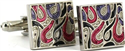 Abstract Enamel Cufflinks