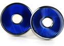 Intense Blue Circular Enamel Cufflinks