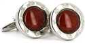 Wood-Tone Enamel Cufflinks