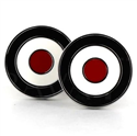 Enamel Target Cufflinks