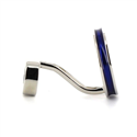 Blue Enamel Double Ball Cufflinks