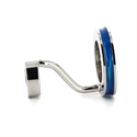 Sky Blue Double Ball Enamel Cufflinks