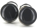 Dark Gray Double Ball Enamel Cufflinks