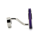 Enamel Double Ball Cufflinks in Mauve