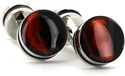 Brown Double Ball Enamel Cufflinks